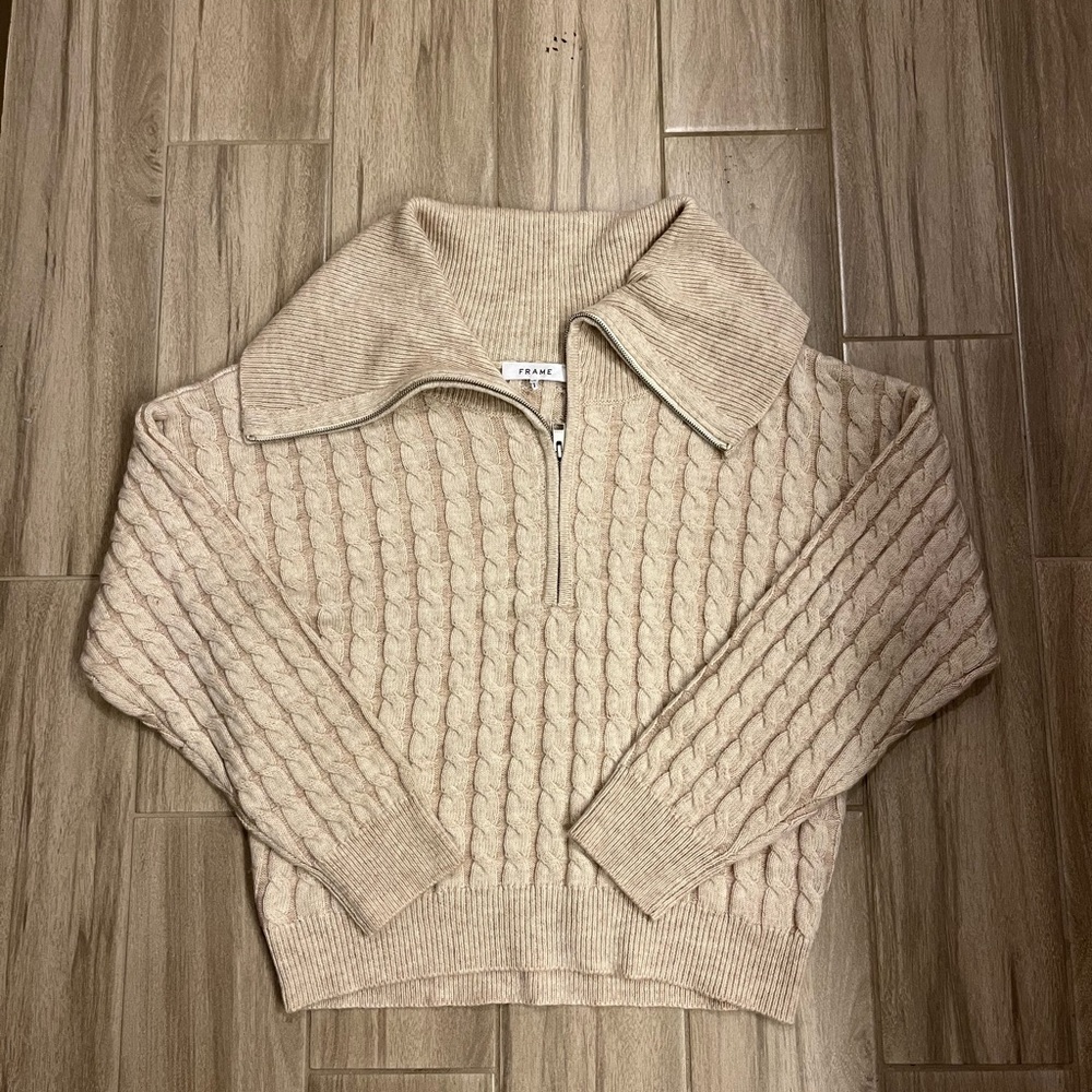 FRAME Cable Knit Sweater